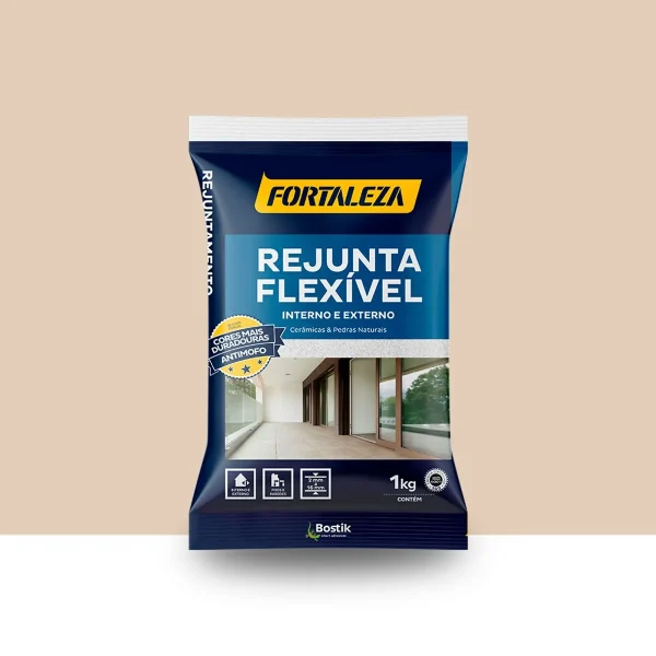 Rejunte Fortaleza Flex Marfim 1Kg