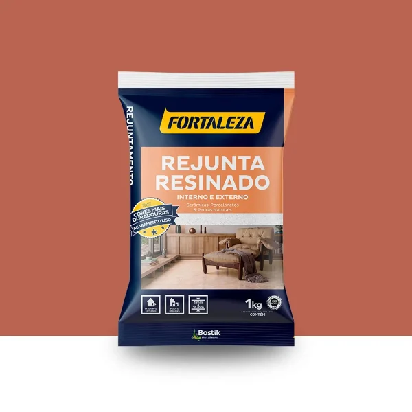 Rejunte Fortaleza Resinado Chocolate 1Kg