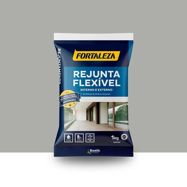 Rejunte Fortaleza Flex Cinza 1Kg