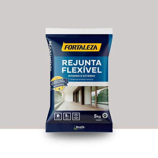 Rejunte Fortaleza Flex Platina 5Kg