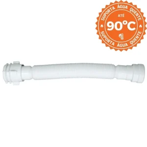 Sifão Astra Sanfonado Universal Simples Branco