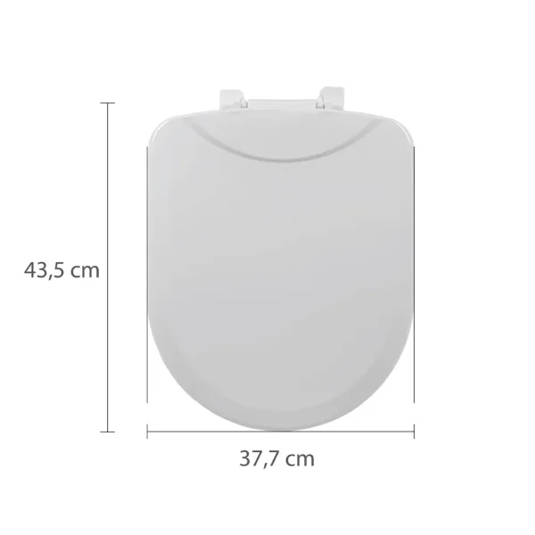 Assento Sanitário Astra Almofadado Branco p/ Luna - Image 2