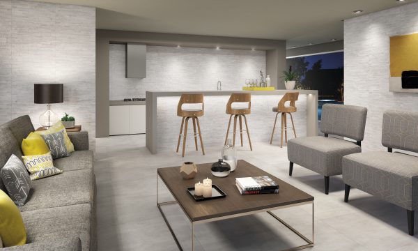 Piso Cerâmico Lef Cimento Cinza 54x54 Act A Retif - Image 2