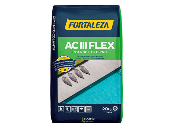 Argamassa Fortaleza ACIII Flex 20 Kg