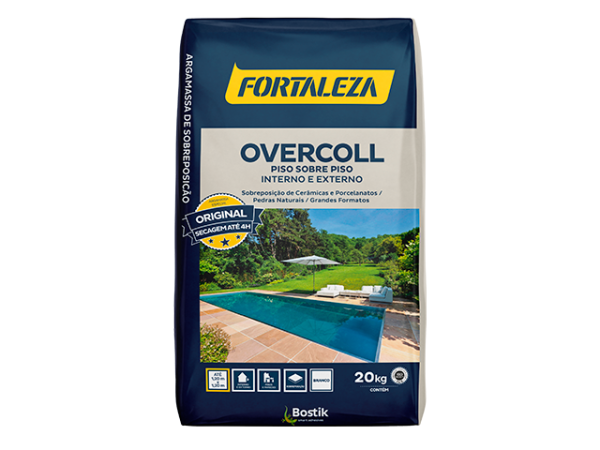 Argamassa Fortaleza OverColl piso sob piso e porcelanato int e ext  20Kg