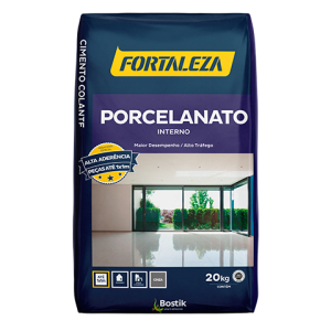 Argamassa Fortaleza Porcelanato Interno Cinza 20Kg