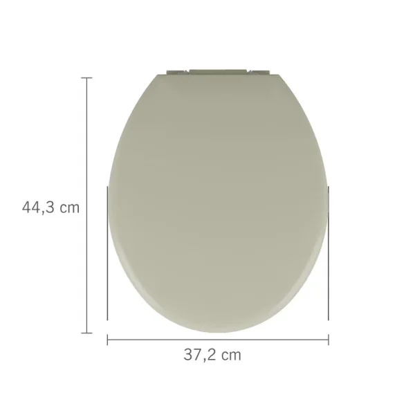 Assento Sanitário Astra Almofadado Bege 8 Universal - Image 2