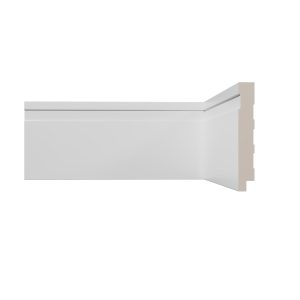 Rodapé Vinilforte Branco Frisado 10