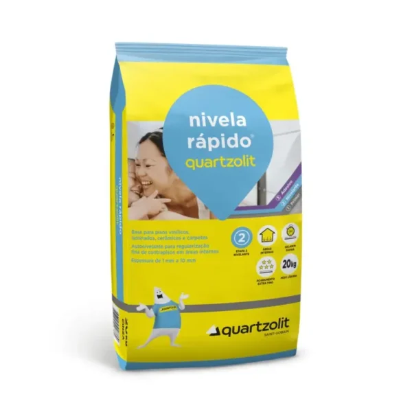 Argamassa Quartzolit Nivela Rapido 20kg